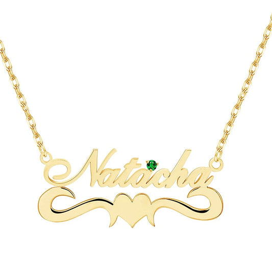 Fashion Custom Name Necklace for Women Gold Plated Nameplate Chain Necklace Jewelry Gift for Birthday