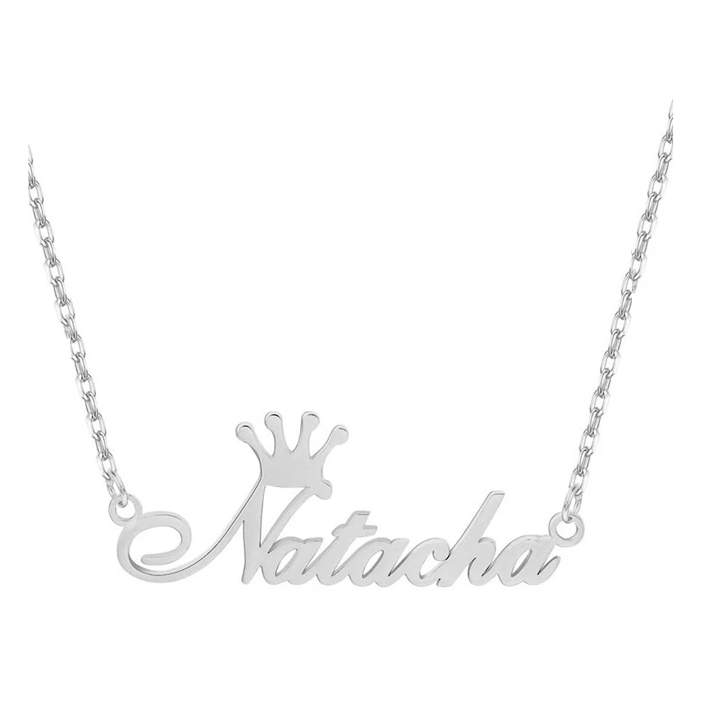 Fashion Custom Name Necklace for Women Gold Plated Nameplate Chain Necklace Jewelry Gift for Birthday