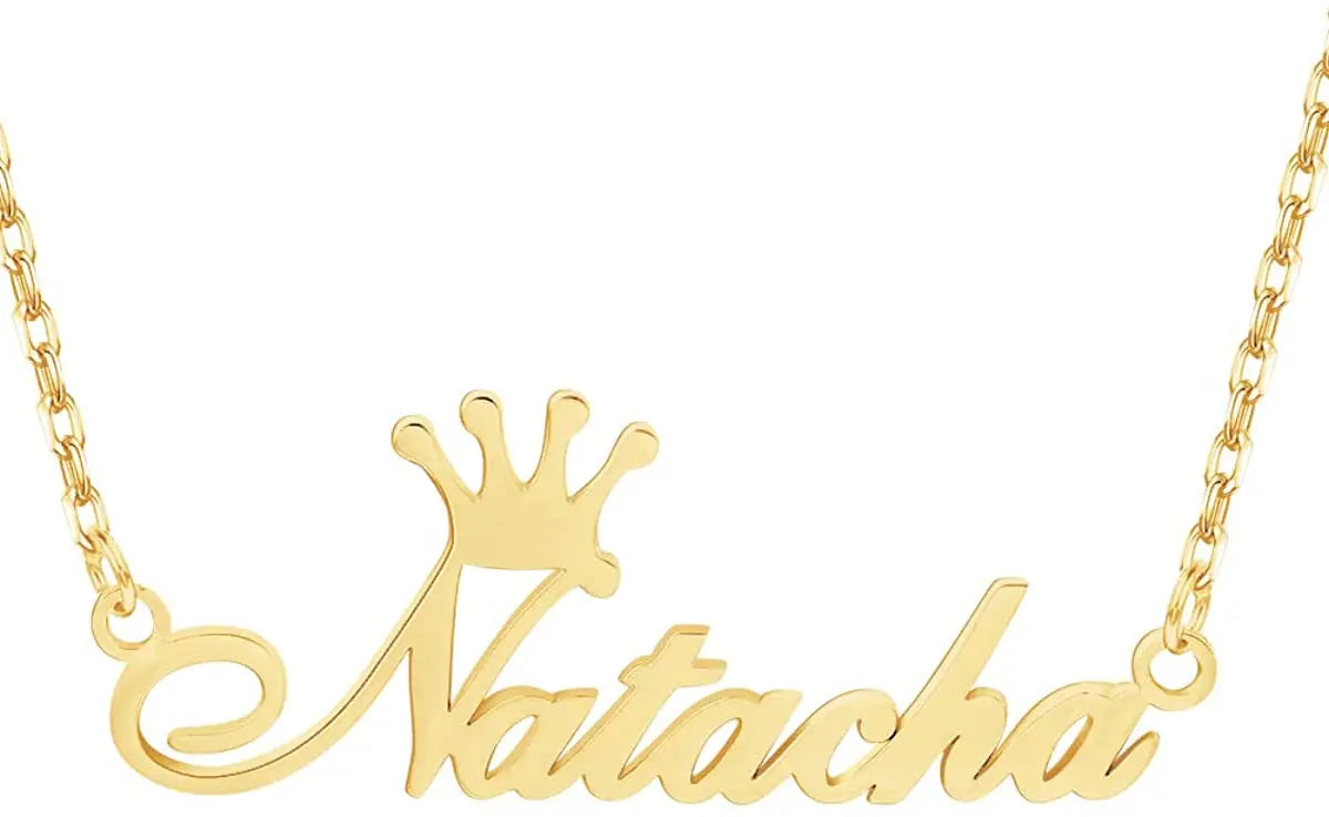 Fashion Custom Name Necklace for Women Gold Plated Nameplate Chain Necklace Jewelry Gift for Birthday