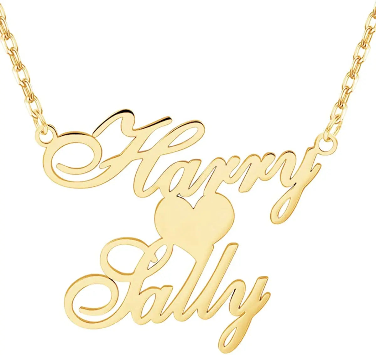 Fashion Custom Name Necklace for Women Gold Plated Nameplate Chain Necklace Jewelry Gift for Birthday