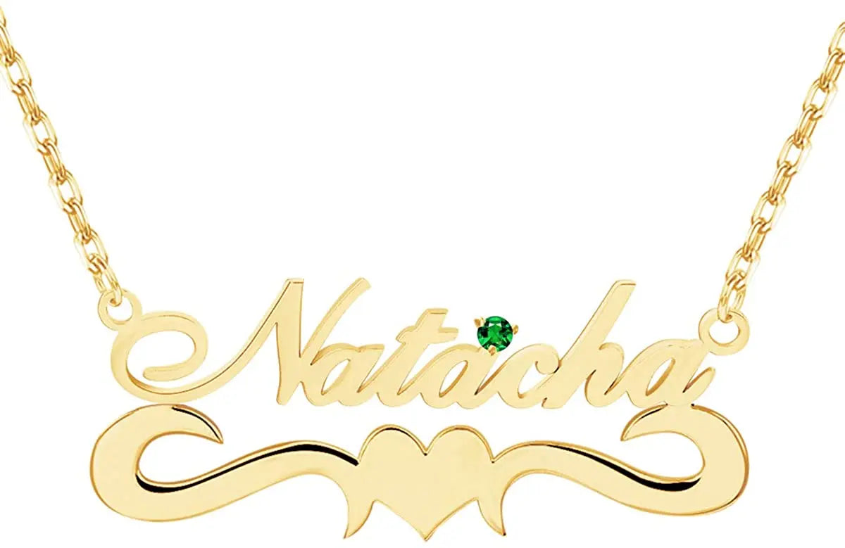 Fashion Custom Name Necklace for Women Gold Plated Nameplate Chain Necklace Jewelry Gift for Birthday