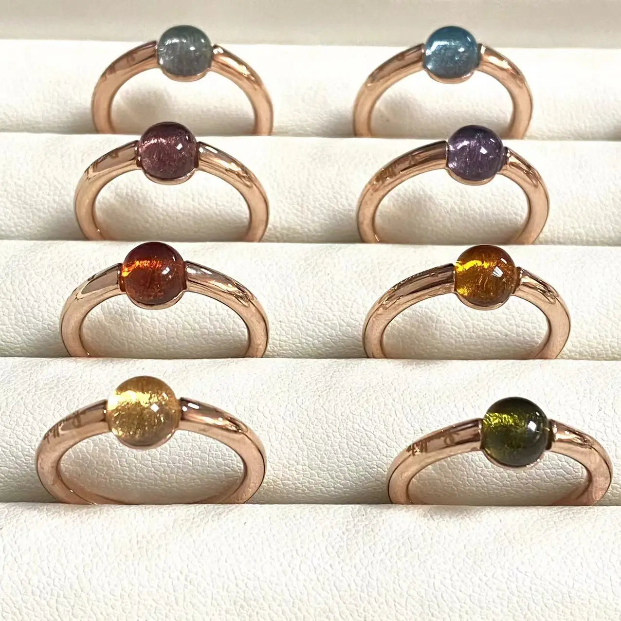 Ring New Simple Round Ring Starry Sky Style Ring Blue Crystal Ring For Women Fashion Jewelry Party Gift