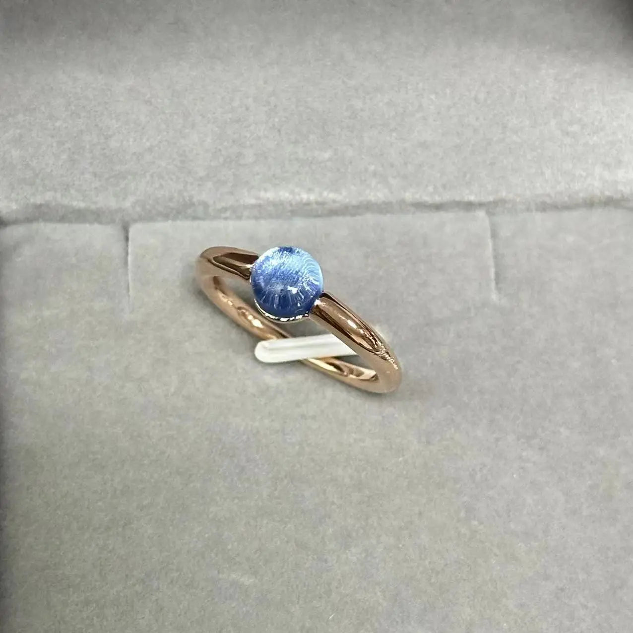 Ring New Simple Round Ring Starry Sky Style Ring Blue Crystal Ring For Women Fashion Jewelry Party Gift