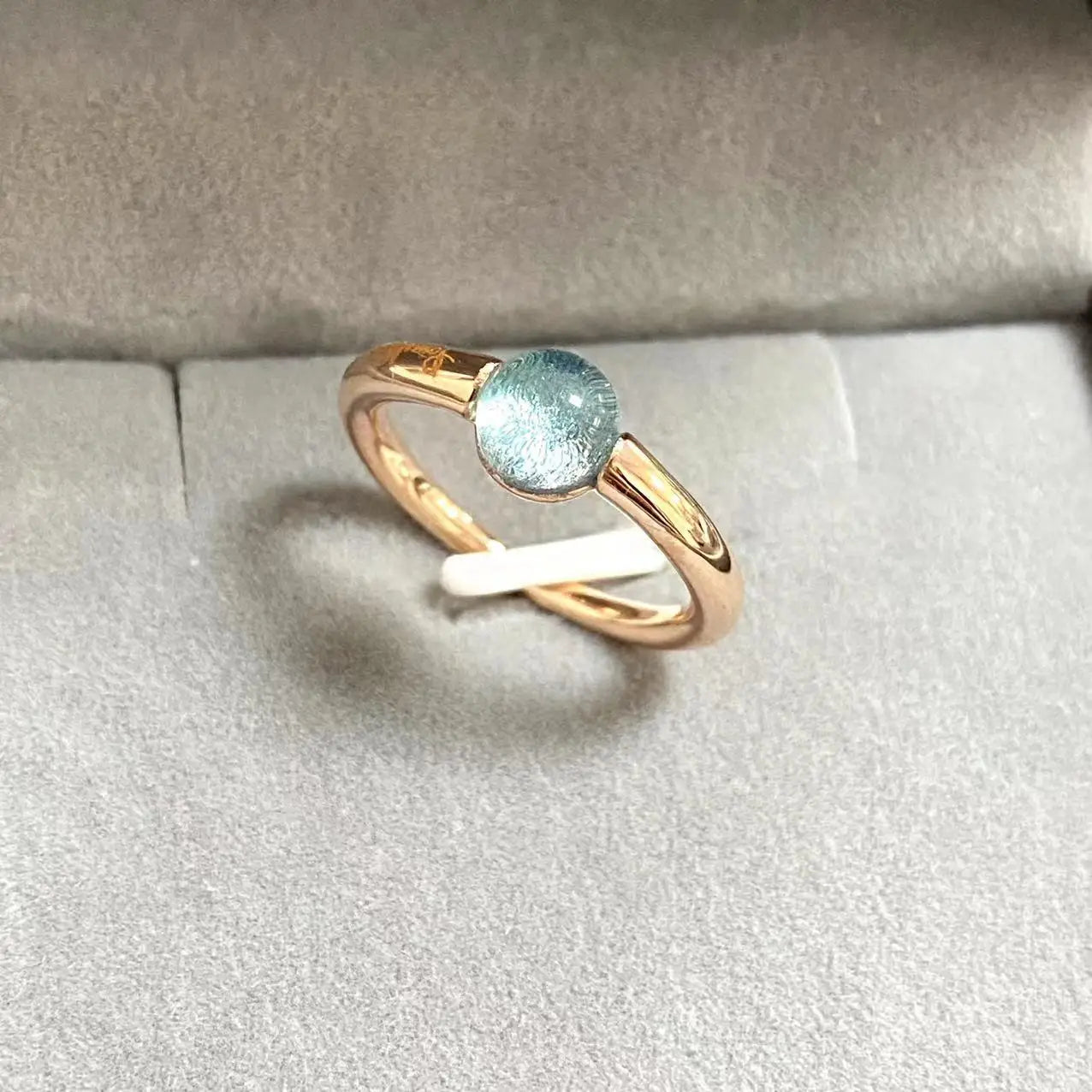 Ring New Simple Round Ring Starry Sky Style Ring Blue Crystal Ring For Women Fashion Jewelry Party Gift