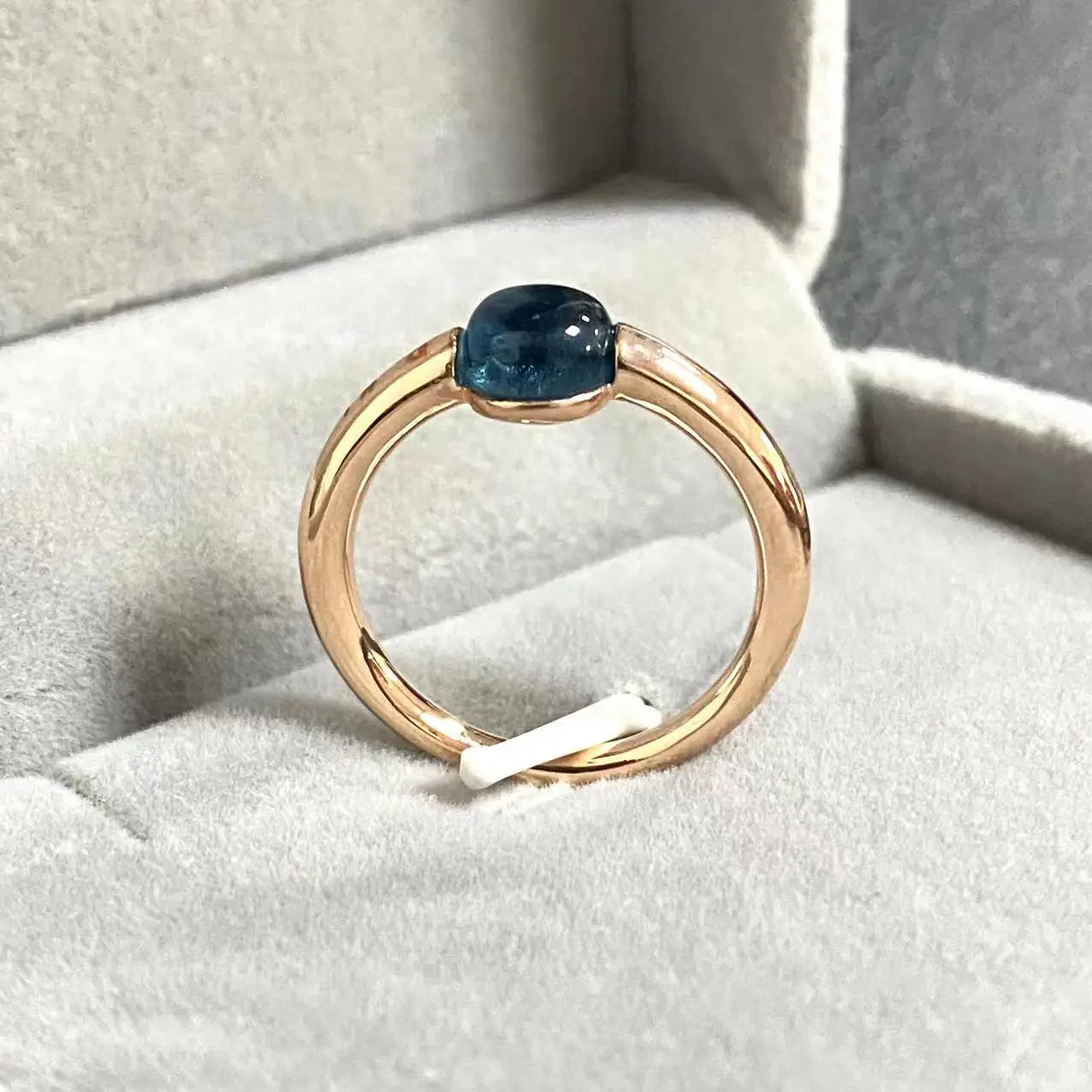 Ring New Simple Round Ring Starry Sky Style Ring Blue Crystal Ring For Women Fashion Jewelry Party Gift