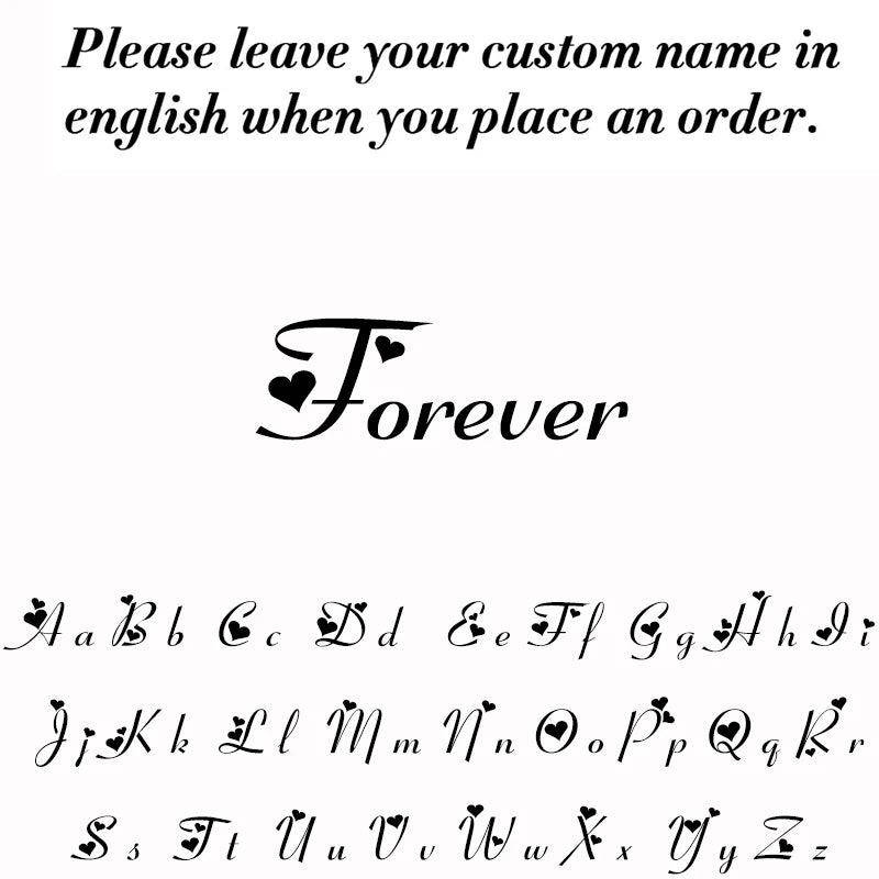 Custom Name with Heart Necklace for Women Stainless Steel 18K Gold Plated Jewelry Personalized Letter Pendant Chains Choker Gift