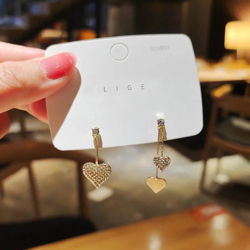 2026 New Fashion Trend Unique Design Elegant Delicate Love Rhombus Stud Earrings Women Jewelry Wedding Party Premium Gifts