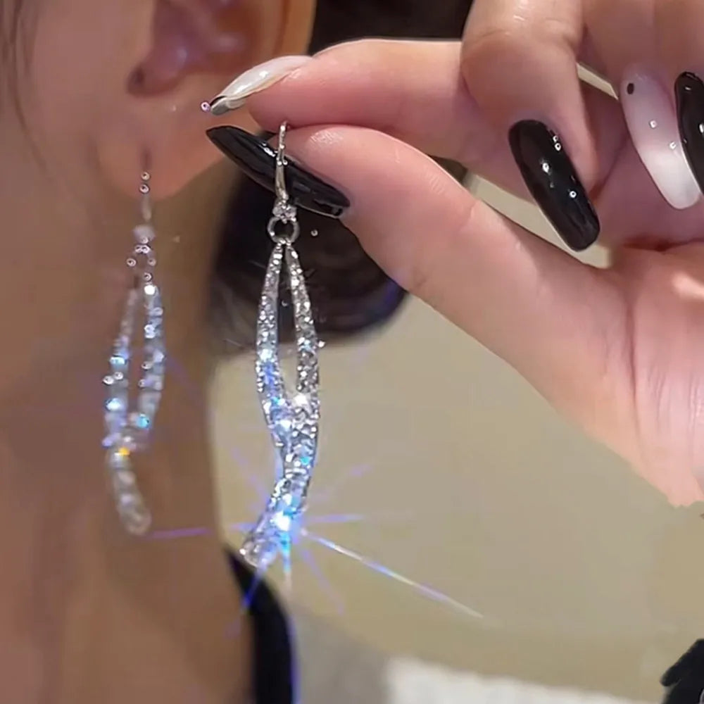 2026 New Fashion Trend Unique Design Elegant Delicate Love Rhombus Stud Earrings Women Jewelry Wedding Party Premium Gifts