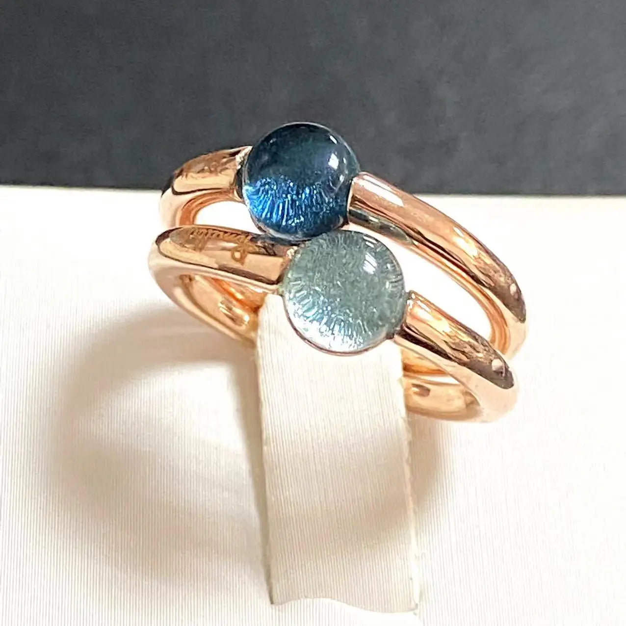 Ring New Simple Round Ring Starry Sky Style Ring Blue Crystal Ring For Women Fashion Jewelry Party Gift