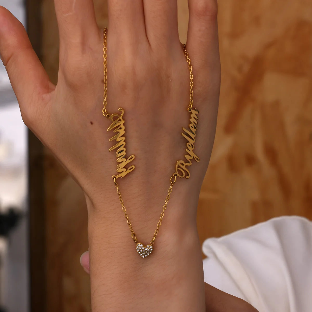 Custom Two Name Necklace For Women Christmas Multiple Names Zirconia Heart Necklaces Personalized Jewelry Couple Dainty Gift Mom