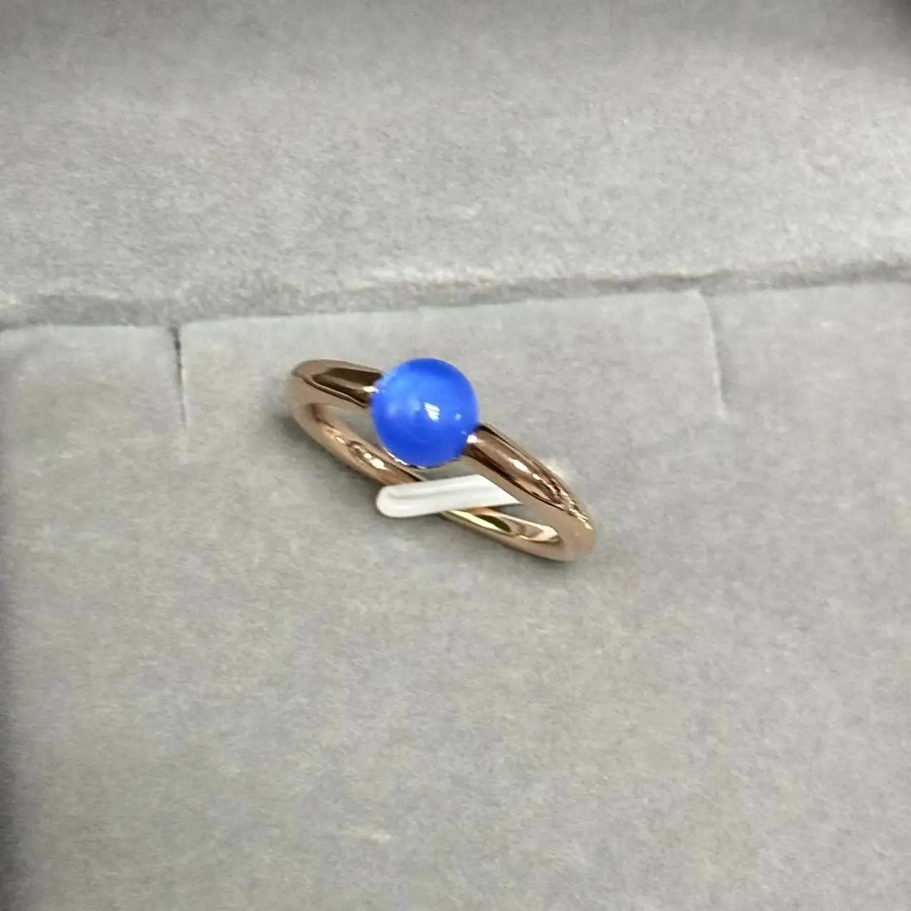 Ring New Simple Round Ring Starry Sky Style Ring Blue Crystal Ring For Women Fashion Jewelry Party Gift