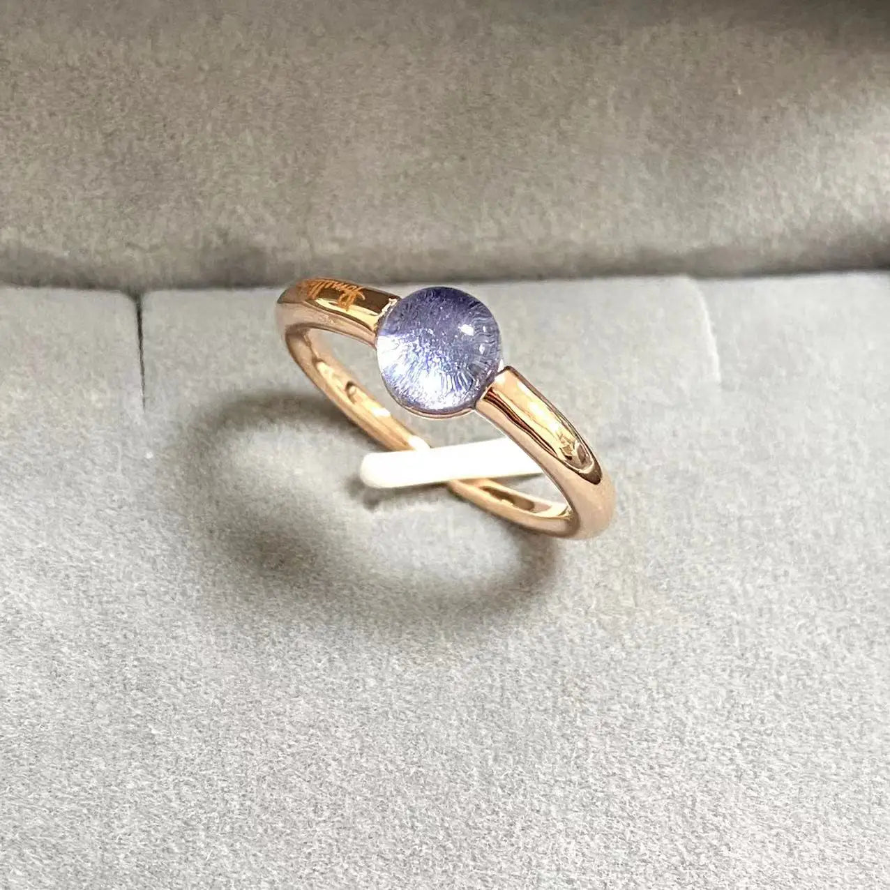 Ring New Simple Round Ring Starry Sky Style Ring Blue Crystal Ring For Women Fashion Jewelry Party Gift